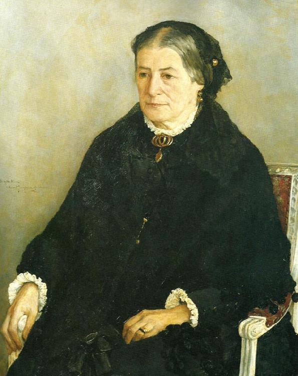 Ernst Josephson portratt av konstnarens moder